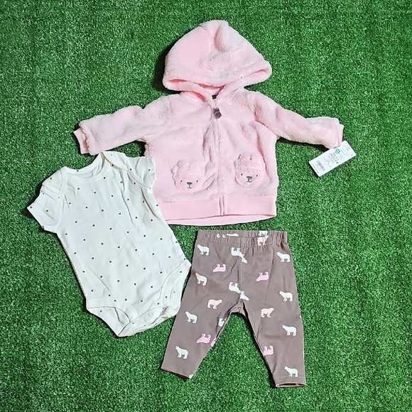 Carter's Other - Carter's Pink Fleece Hoodie